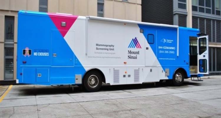 Mount Sinai Mamography Screening Unit Bus